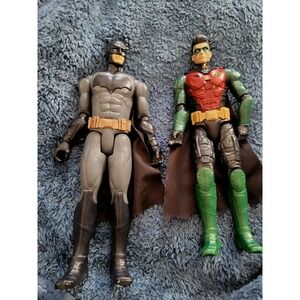DC Comics 12" action figures BATMAN & ROBIN set 2018 Missions True Moves